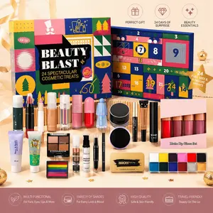 Makeup Advent Calendar Set, 24-Day Christmas Countdown Calendar Makeup Set, Professional Christmas Cosmetics for Women and Girls, All-in-One Makeup Gift Set, Surprise Box