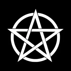 Pentagram Vinyl Sticker Decal - pentacle wiccan symbol