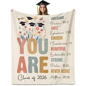 Graduation Gifts 2026, Graduation Blanket 50" X 60", Graduation Gift for Her, College/High School Graduation Gifts, Senior/Class of 2026Graduation Gifts 2026, Graduation Blanket 50" X 60", Graduation Gift for Her, College/High School Graduation Gifts