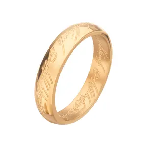The Lord of the Rings Stainless Steel Gold IP The One Ring