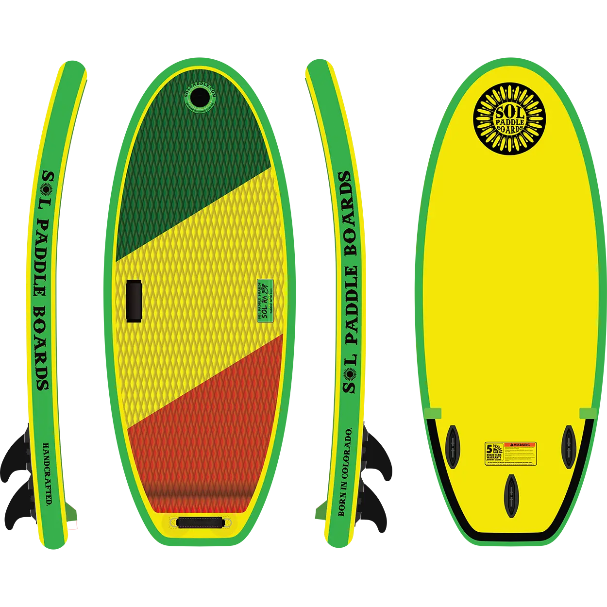 SOLra Inflatable River Surfboard