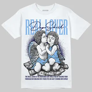DopeSkill Graphic Tees University Blue 6s Streetwear Unisex Cool T-Shirt Sneaker Colour Matching Real Lover Graphic