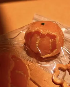 Realistic Orange Squishy Keychain - Super Soft & Bouncy Stress Relief Toy