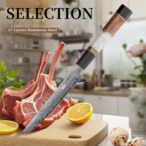 FINDKING 5.5 Inch Boning Knife, Perfect Meat Trimming Knife for Brisket, Fat and More, Sharp Japanese Fillet Knife for Fish, Lightweight & Elegant Looking Deboning Knife (BLACK-ROSE Series)