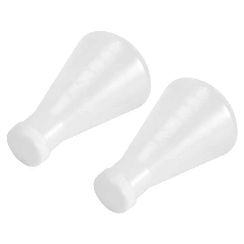 Laboratory Graduated Plastic Conical Erlenmeyer Flask, Measurable, Smooth Thick Wall, Two Bottles of 250Ml