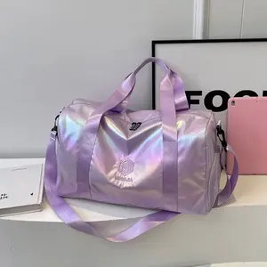 Holographic Large Capacity Duffle Bag Waterproof Travel Gym & Weekend Shoulder Bag with Versatile Use and Stylish Design