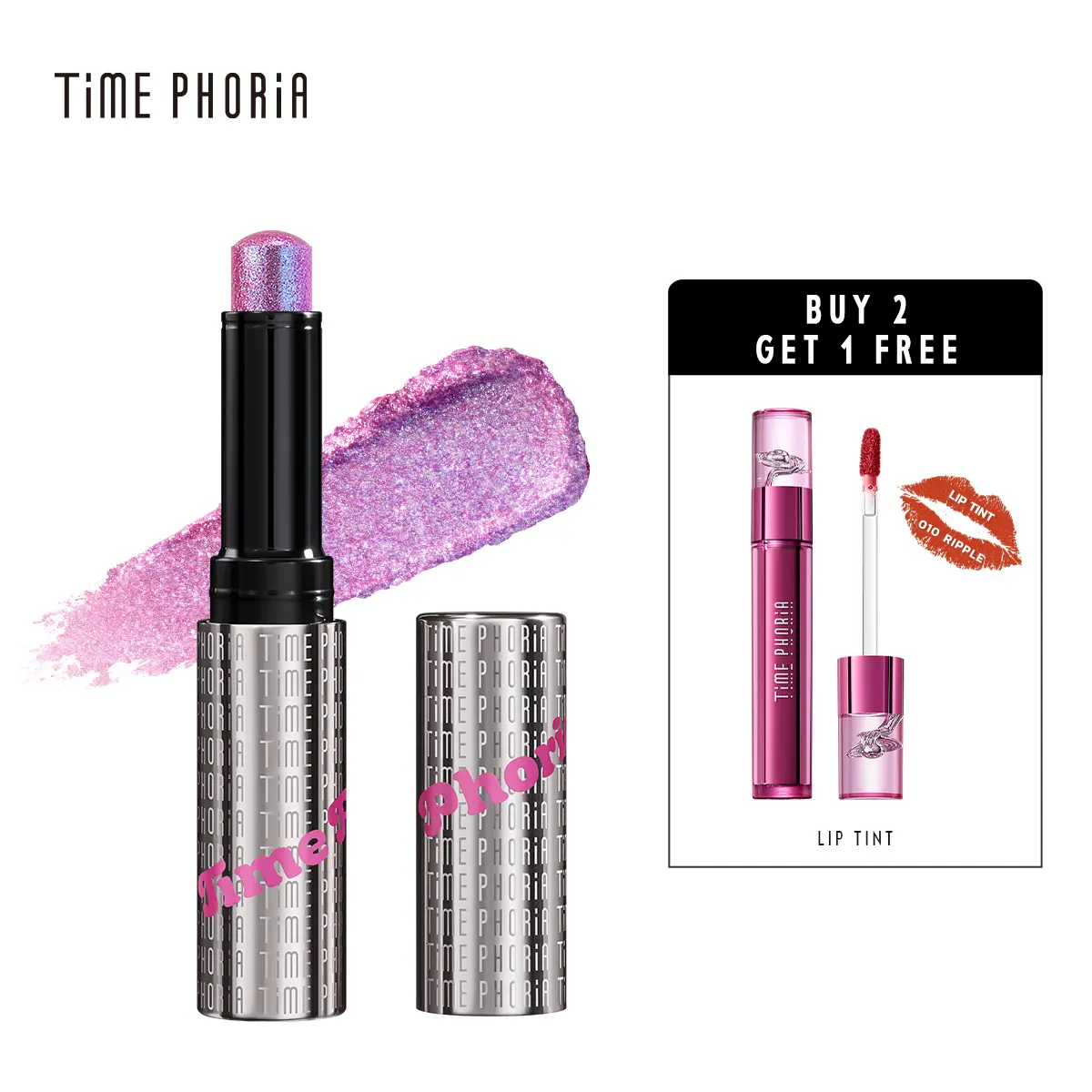 [TIMEPHORIA] New Launch Gel Eyeshadow Stick - Glaze, Metallic, Smooth, Shimmer Make Up Stick for Easy Application & Versatile Looks, Flawless, Blend,back to school