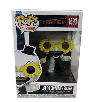 Funko Pop Movies: Terrifier ART THE CLOWN With Knife #1590 New Mint In Hand - Spider Monkey Collectibles - Foto 4
