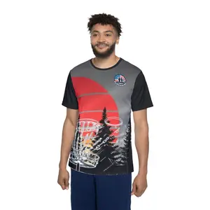 Trees and Sunset Men's Disc Golf Jersey