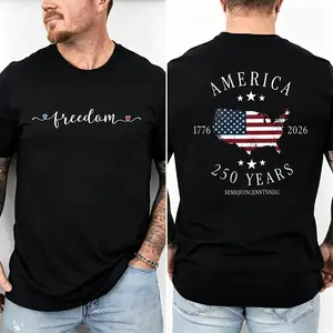 Freedom Heart Shirt: Patriotic USA Independence Day T-Shirt Shirt Classic