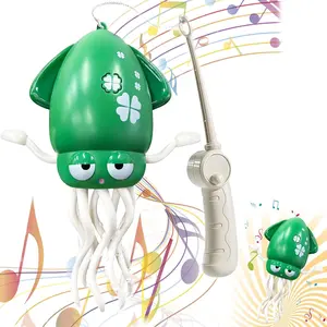 BOB Electric Dancing Crawling Octopus Baby Toy & Desk Decor - Rechargeable Dancing Music Squid for Tummy Time Training & Office Fun, Birthday Gift for Kids 0-6 & Adults