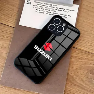Racing S-Suzukies Logo Phone Case For iPhone 17 Air 16 e Pro Max 15 14 13 Mini 12 Pro 11 Max Plus Black Glass Cover