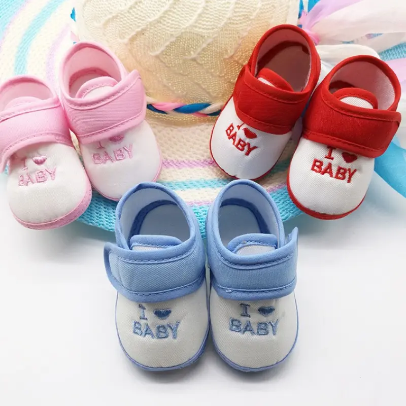 Baby & Maternity First Walker Shoes - 1 Pair (0-12M, Size 12, 10.5cm) Closed-Toe, Non-Slip, Soft Sole Cloth Bottom Cute Newborn Booties for Boys & Girls, Spring/Autumn Pregnancy Essentials, Fabric, 0 - 3 Months