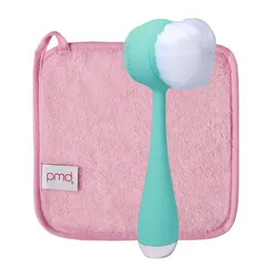 PMD Beauty Clean Body Smart Silicone Cleansing Brush Waterproof SonicGlow Device for Smooth Skin Personal Bath Deep Cleaning Antibacterial Exfoliant Gentle Handle Sensitive Soothing