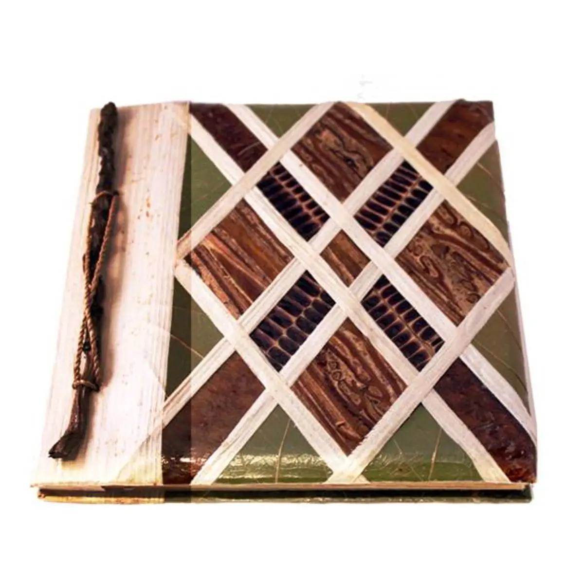 Bamboo Decor Photo Album, TIMES A84-8 L Eco Photo Album for Room Decor - Pack of 2