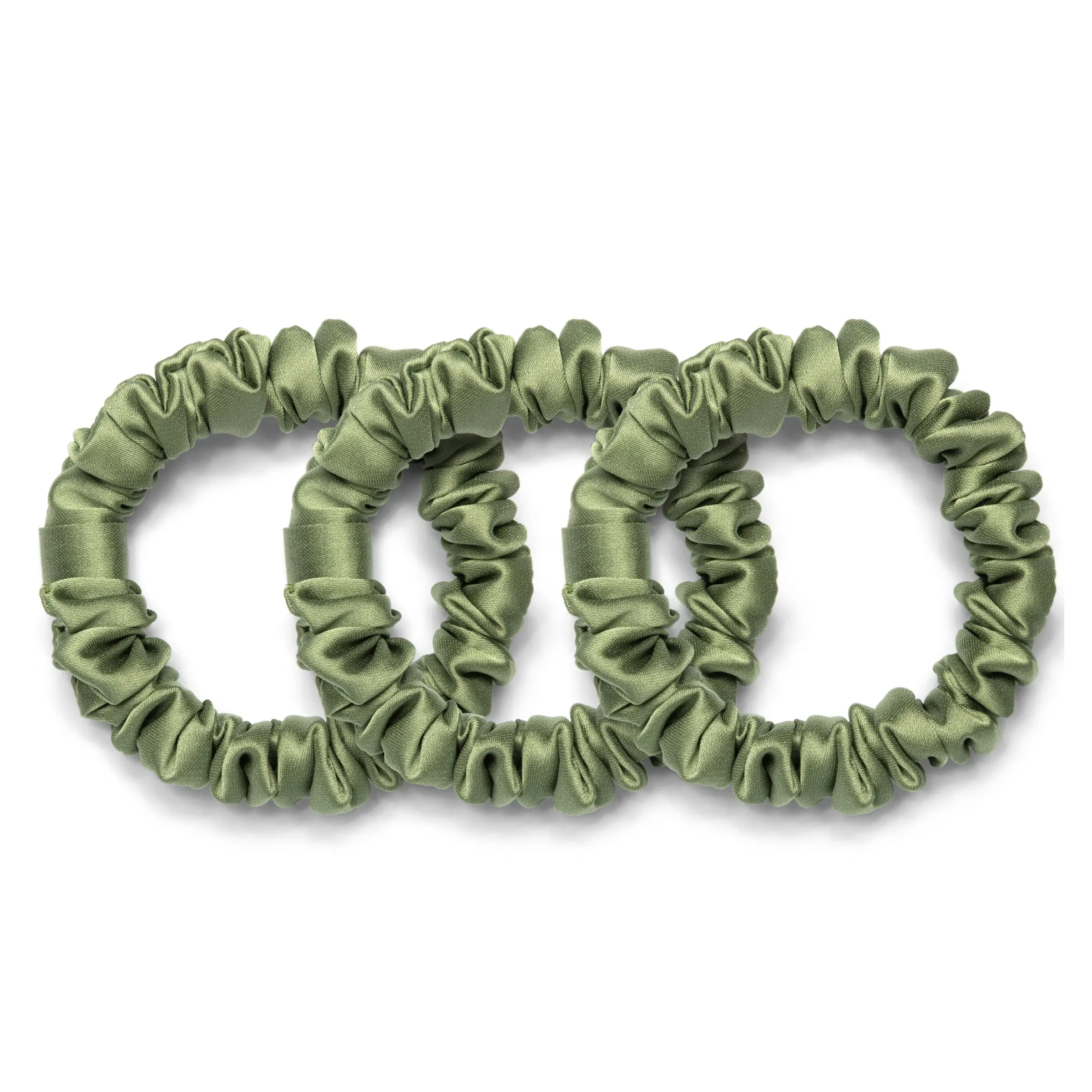 Vegan Silk Mini Scrunchies 3-Pack Vegan Silk Mini Scrunchies 3-Pack