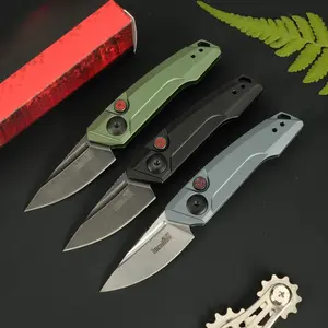 7350 small folding knife, aluminum alloy handle, high hardness steel, outdoor camping and fishing EDC tool