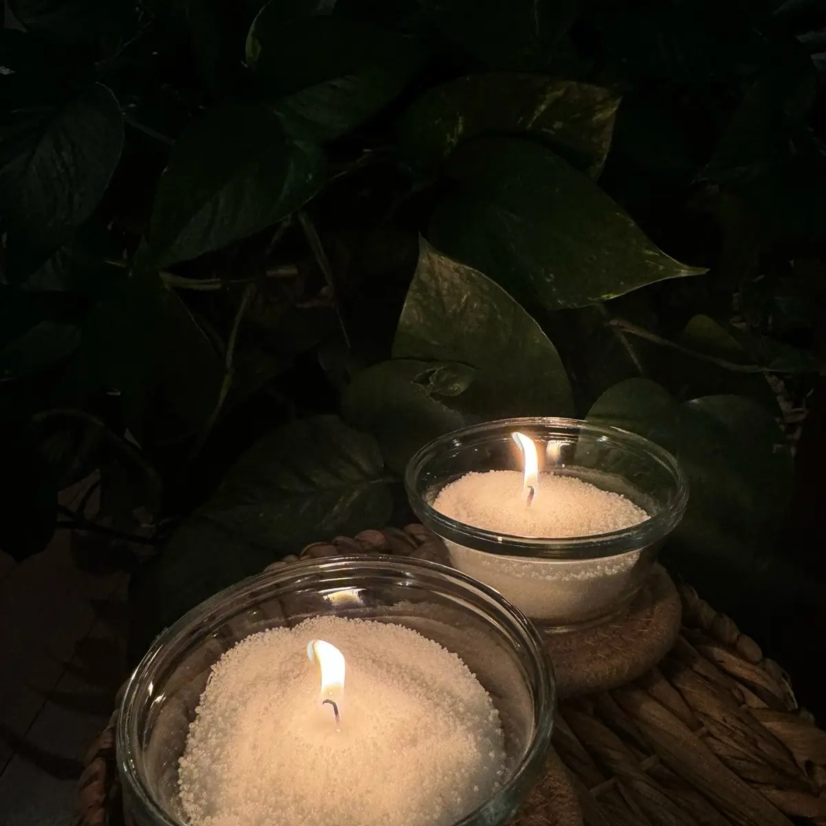 Pearl sand wax Candle