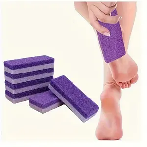 4 Pcs Foot Pumice Stones and Scrubbers, Durable Exfoliating Pedicure Stones, Home Body - Cleansing Tools for Men and Women