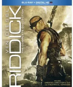 Riddick: The Complete Collection  [BLU-RAY MOVIE] UV/HD , 3 Pack, Slipsleeve Packaging, Snap Case, Unrated