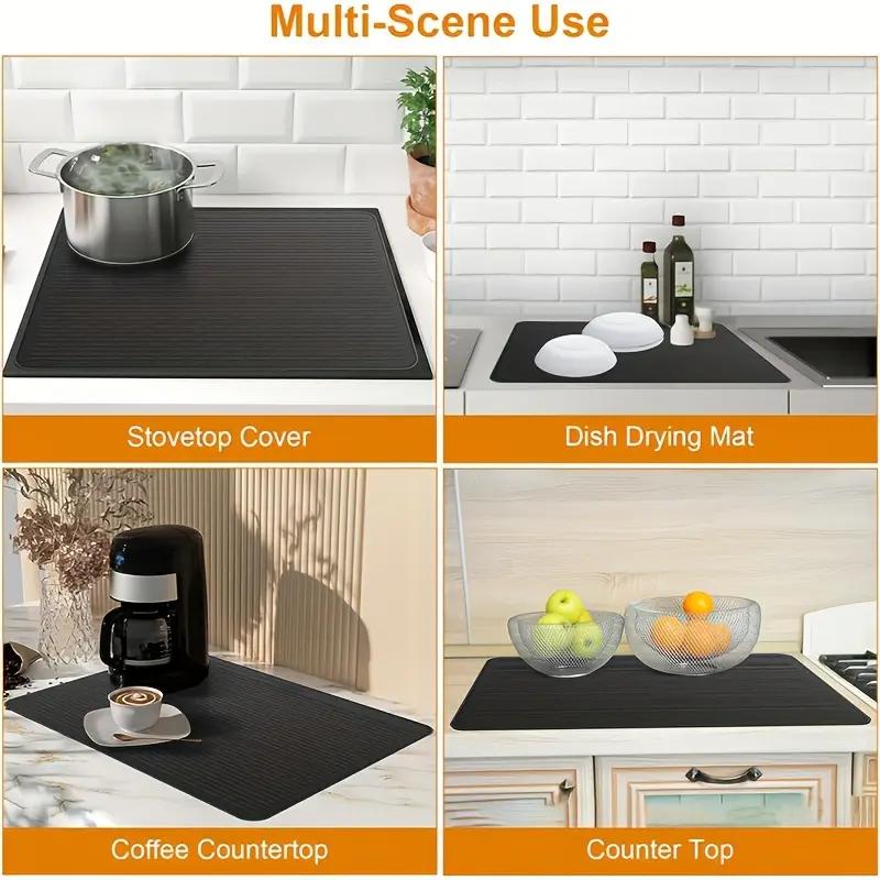 Stove Top Covers for Electric Stove, Silicone Stove Cover Mat - 28"x 20" Ceramic Stove Guard Stove top Protector, Heat Resistant Cook top Cover-Summervibes