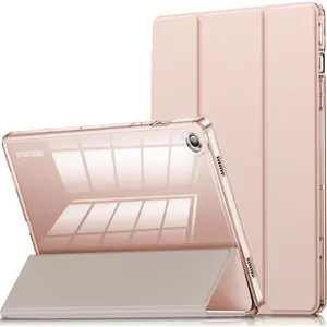 Case for Galaxy Tab A9 Plus 5G, Slim Stand Crystal Clear Protective Smart Cover for Samsung Galaxy Tablet A9+/A9 Plus 11 Inch 2023 Model (SM-X210/X216/X218)[Auto Wake/Sleep] (Rose Gold)