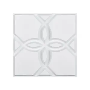 3D PVC Wall Panels, 33-Pack 11.81x11.81in Minimalist Floral Tiles, 32 Sq. Ft Coverage Accent Walls, Interior Home Decor for Minimalist Bedroom, Matte White