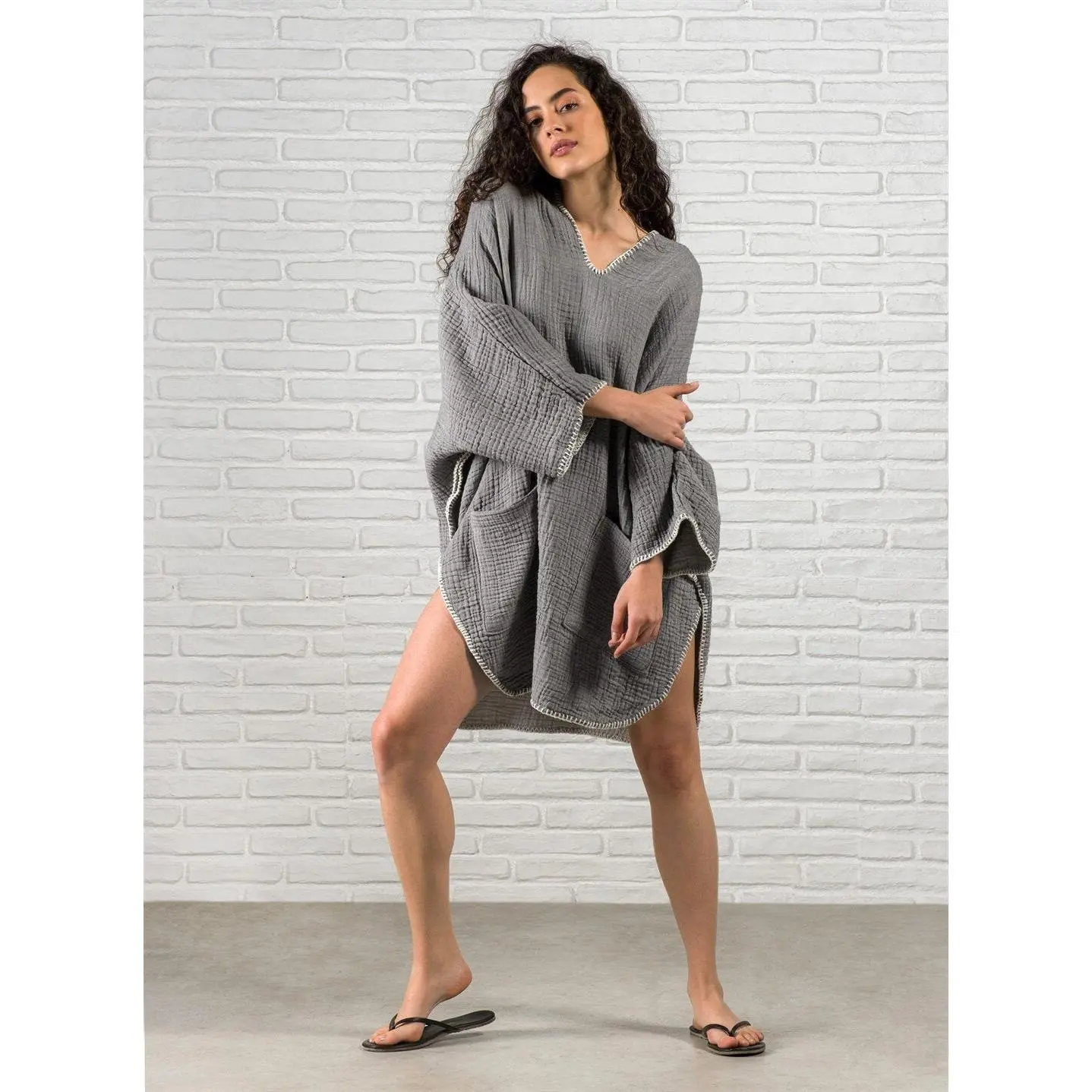 Organic Cotton Boho Surf Poncho