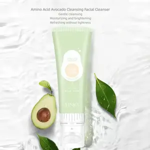Avocado amino acid cleansing facial cleanser removes blackheads, acne and closed comedones