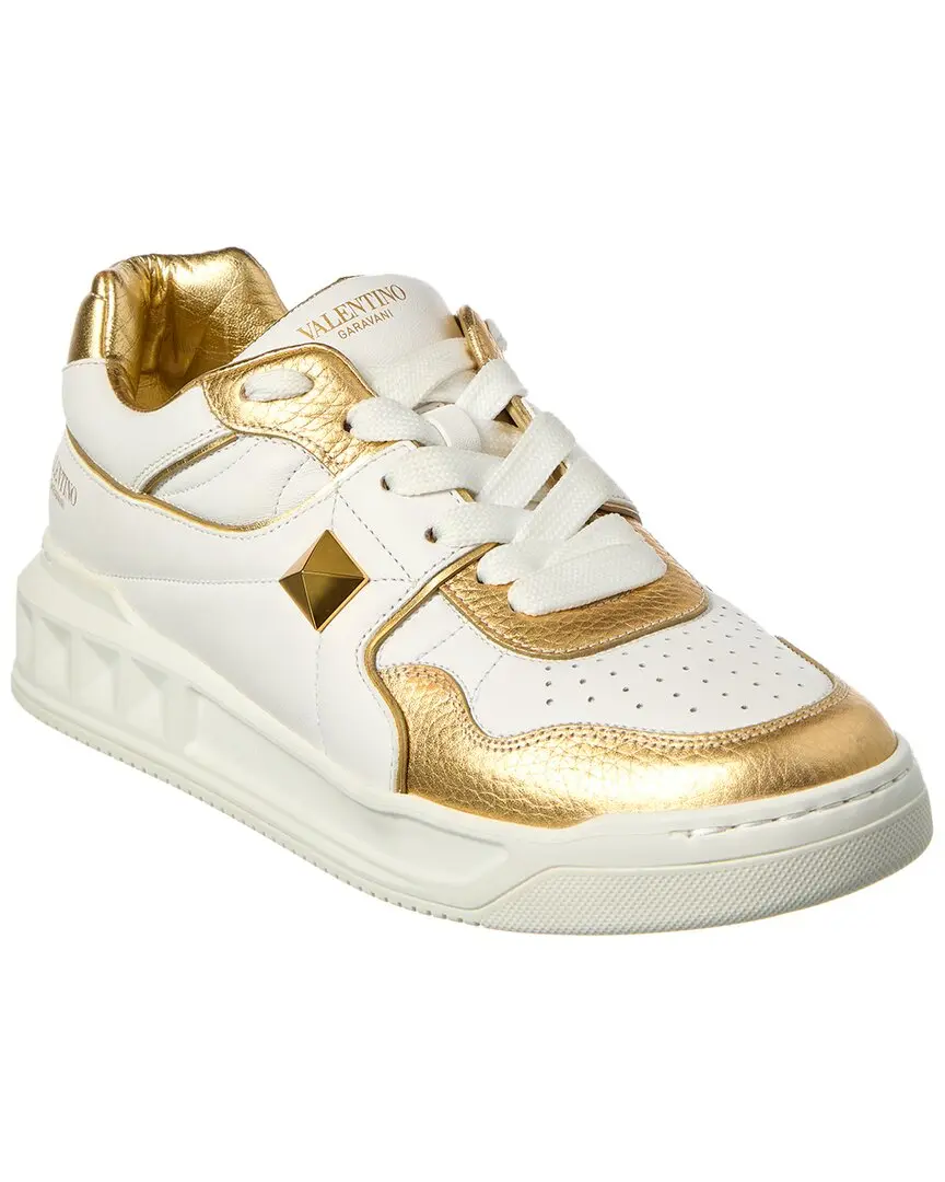 Valentino Roman Stud Leather Sneaker