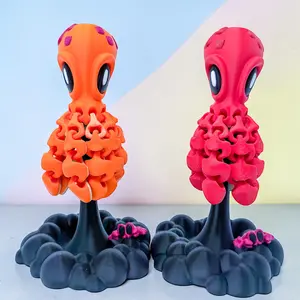 3D Printed Octopus Fridge Magnet – Interactive Fidget Toy, Unique Ocean Gift, Magnetic Tentacle Decor for Office & Kitchen, Stocking Stuffer