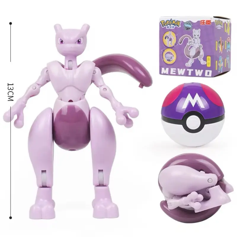 Mewtwo and Pokeball Toy Pokemon