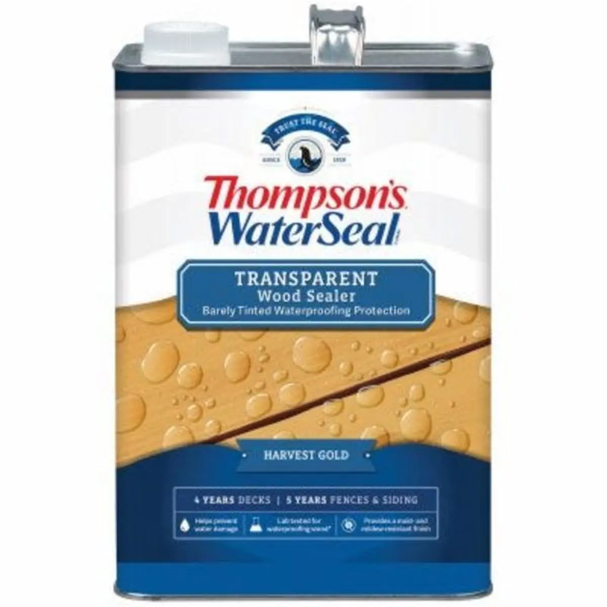 212 MAIN Thompsons Waterseal 185943 1 gal Transparent Wood Waterproofing Stain - Harvest Gold