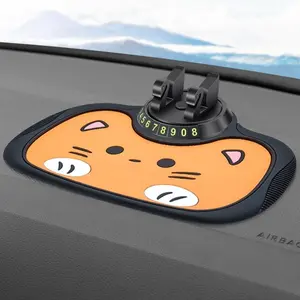 Cartoon Anti-slip Pad with Swan Design 360° Rotatable Phone Holder, Car Cellphone Mount, Creative Cartoon Dashboard Holder Anti-Slip Pad, Multifunctional Car Interior Accessories