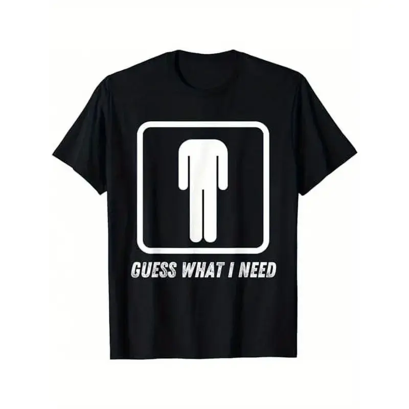 "[100% Cotton] Men's Retro """"Guess What I Need"""" Graphic Cotton Crew Neck T-Shirt - Short Sleeve Golf Gift T-Shirt For Men and Women "