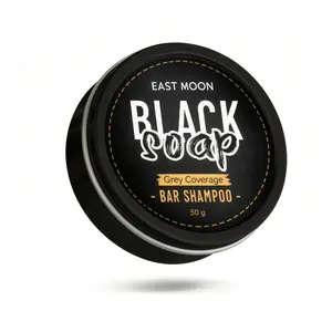 Men’s Grey Coverage Bar Shampoo Black Soap, Restores Hair Natural Color, Repairs hair Nourishes Roots, Stops Hair Turning Gray, Suitable for All Hair Types