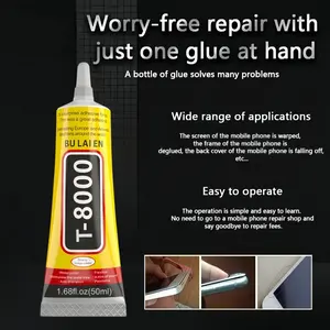 T8000 Gel Glue for Phone Screen Repair, Multi-Functional Electronic Adhesive, Nail Art & Craft Supplies, Durable and Reliable