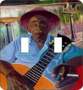 Mississippi John Hurt Double Switch Plate (African American Double Switch Plate)