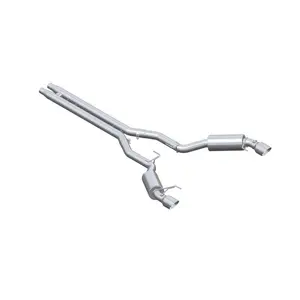 MBRP 15 Ford Mustang GT 5.0 3in Cat Back Dual Split Rear Street Version 4.5in Tips - T409 (MBRPS7277409)