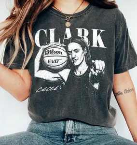[Sale Up To 15% + Free Ship] Comfort Colors 1717 - Caitlin Clark Basketball Shirt, Vintage Basketball Fan Tee, Women's Sports Graphic T-Shirt