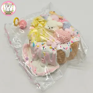 Happy Puppy Children's Birthday Cake Food-Grade Silicone Hand-Squeezed Toy Stress Relief Toy