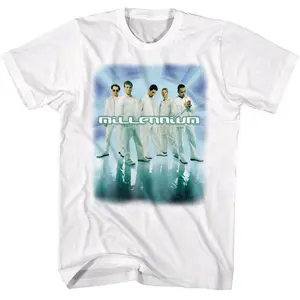 Backstreet Boys T-shirt, Millennium White Adult Tee, Vintage 90s Band Shirt, Retro Music Graphic T-shirt, Unisex Oversized Casual Gift For Fans