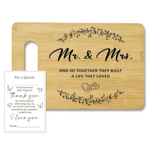 Wedding Gifts for Couple 2026, Mr and Mrs Wedding Cutting Board, Engagement Bridal Shower Marriage Gifts for Newlyweds, Couples, Bride to Be