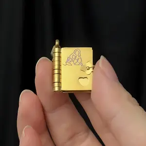 Granddaughter Book Necklace High-Quality Stainless Steel 18-Inch Chain with Heartfelt Message Pendant Perfect Gift for Birthdays Graduations Custom Handmade Fashion Jewelry