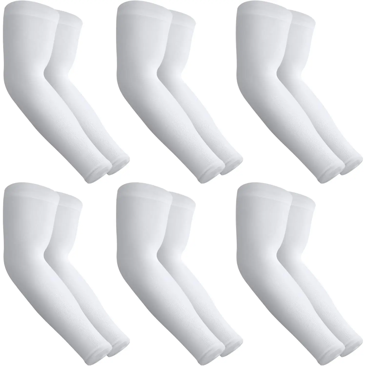 2 Pair Sun Protection Cooling Arm Sleeves Compression - Cover up - Sun Sleeves for Men Women Youth