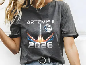 (Sale Off Up To 50%) Artemis II 2026 Rocket Launch T-Shirt, Future Moon Mission Tee, Space Exploration Hoodie, Science Gift