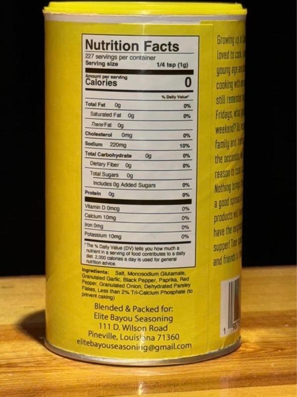 Elite Bayou Seasoning 1 Can