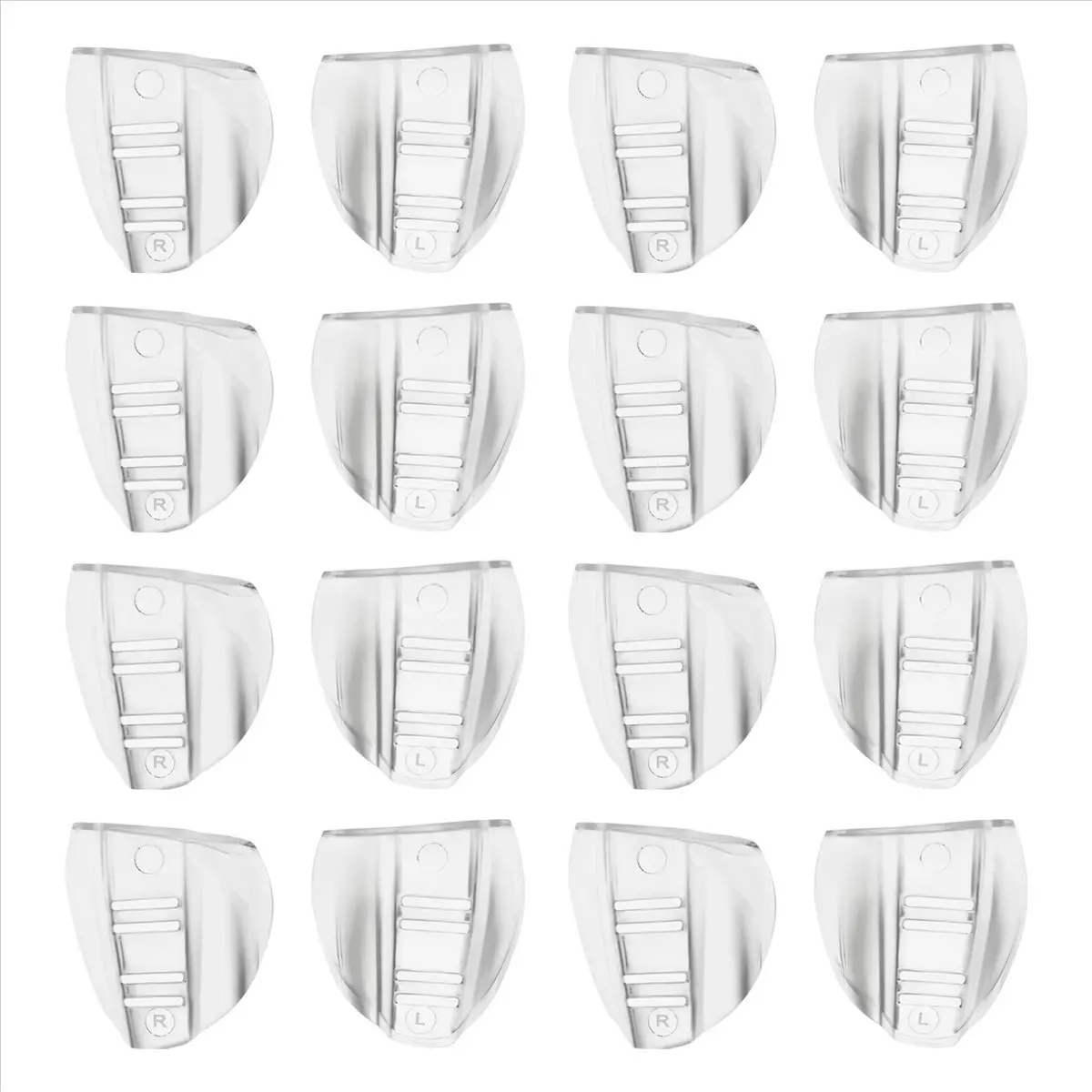 8 Pairs Safety Eye Glasses Side, Slip on Clear Side Shield for Safety Glasses- Fits Most Eyeglasses(M-L) Lightweight Side Guard