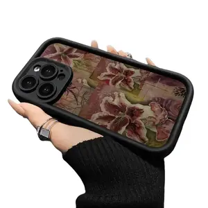 Phone Case for IP 17, 16, 15, 14, 13, 12, 11 Pro & Pro Max - Lovely Lily Pattern, Heavy-Duty Shockproof Drop & Scratch Protection, Premium Soft Durable Silicone Cover