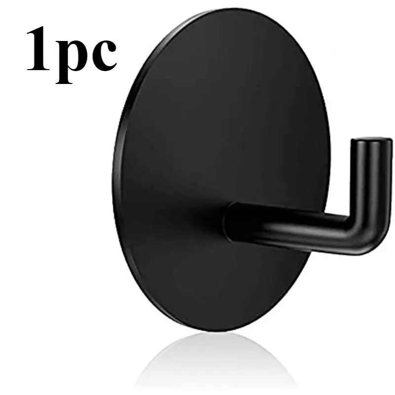 Wall-mounted shower hanger, used for hanging loofahs, towels, clothes, bathrobes - a detachable bathroom storage device with strong grip, no need for drilling, practical hook, Storage Hooks, sticky wall hook for hanging clothes, Bathroom Accessories